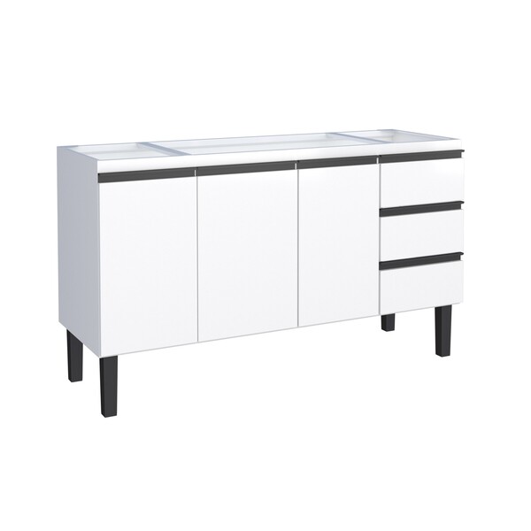 Gabinete Cozinha aco Netuno Desmontado 1,50 Branco