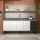 Gabinete Cozinha aco Netuno Desmontado 2,00 Preto