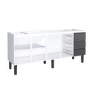 Gabinete Cozinha aco Netuno Desmontado 2,00 Preto