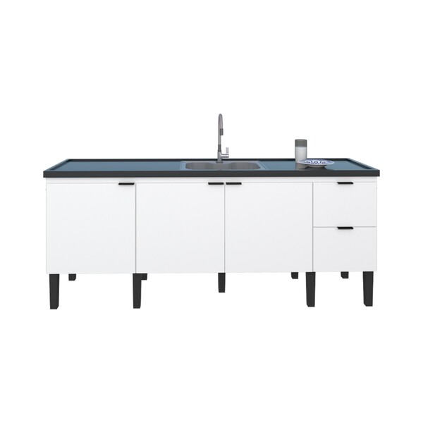 Gabinete Cozinha Colibri Desmontado 2,00 Branco