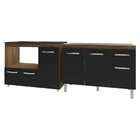 Gabinete Cozinha Armário Balcão De Pia 120 Cm Aline E Balcão