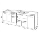 Gabinete Cozinha Armário Balcão De Pia 120 Cm Aline E Balcão