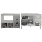 Gabinete Cozinha Armário Balcão De Pia 120 Cm Aline E Balcão