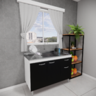 Gabinete Cozinha Armário Com Gavetas Balcão De Pia Cozinha 12