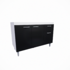 Gabinete Cozinha Armário Com Gavetas Balcão De Pia Cozinha 12