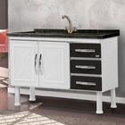 Gabinete Cozinha De Aço Ellos 1.20 Desmontado Sem A Pia 3 Gav