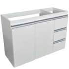 Gabinete Cozinha Multiuso Armário Branco Gavetas Portas Mdf -