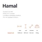 Gabinete De 1440mm Em Mdf - Branco Com Branco - Cerocha Hamal