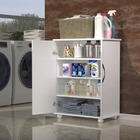 Gabinete De 2 Portas Branco Com Rodinhas Armazenar Produtos D