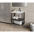 Gabinete De Aço Copacabana Para Banheiro Com Cuba 0,60m - Aço