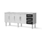 Gabinete De Aço Ellos Para Cozinha Com 4 Portas E 3 Gavetas 1