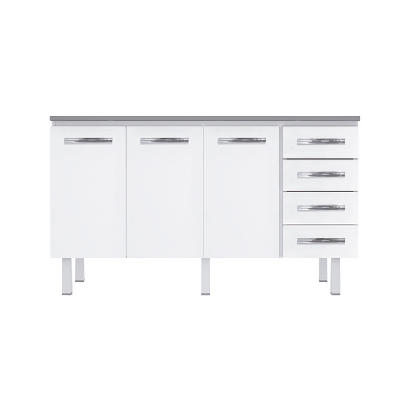 Gabinete De Aço Home 3 Portas 4 Gavetas 1 50m