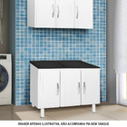 Gabinete De Aço Para Tanque 3 Portas Lugar Para 2 Cuba Ideal