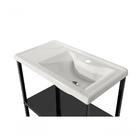 Gabinete De Aço Preto Para Banheiro Com Cuba