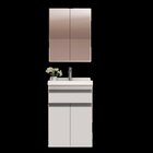 Gabinete De Banheiro 50cm Com Lavatório E Armário Ref 501 Bra