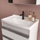 Gabinete De Banheiro 50cm Com Lavatório E Armário Ref 501 Bra