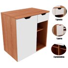 Gabinete De Banheiro 60 Cm 1 Porta 1 Gaveta Romana Amêndoa/br