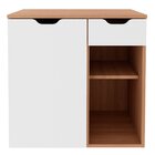 Gabinete De Banheiro 60 Cm 1 Porta 1 Gaveta Romana Amêndoa/br