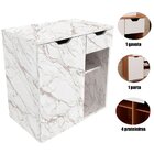 Gabinete De Banheiro 60 Cm 1 Porta 1 Gaveta Romana Mármore Br