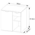 Gabinete De Banheiro 60 Cm 1 Porta 1 Gaveta Romana Mármore Br