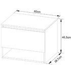 Gabinete De Banheiro 60 Cm 1 Porta Com Cuba Valente Mármore L