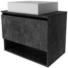 Gabinete De Banheiro 60 Cm 1 Porta Com Cuba Valente Mármore L