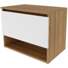 Gabinete De Banheiro 60 Cm 1 Porta E Nicho Valente Amêndoa/br