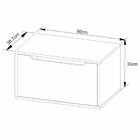 Gabinete De Banheiro 60 Cm Com 1 Porta Basculante Mármore Bra