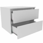 Gabinete De Banheiro 60 Cm Com 2 Gavetas Joana Branco