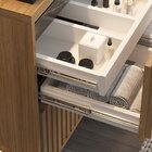 Gabinete De Banheiro 60cm Com Cuba E Espelho Ref 650 Itapuã/t