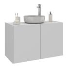 Gabinete De Banheiro 62,5cm Suspenso 2 Portas Multimóveis Mp5