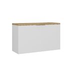 Gabinete De Banheiro 65cm X 110cm Nature Branco / Carvalho