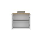 Gabinete De Banheiro 75cm X 65cm Nature Branco / Carvalho