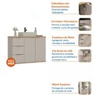 Gabinete De Banheiro 76cm X 62cm Aqua Panna / Carvalho