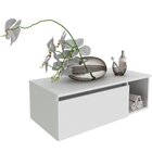 Gabinete De Banheiro 80 Cm Com 1 Porta E Nicho Marina Branco