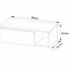 Gabinete De Banheiro 80 Cm Com 1 Porta E Nicho Marina Branco