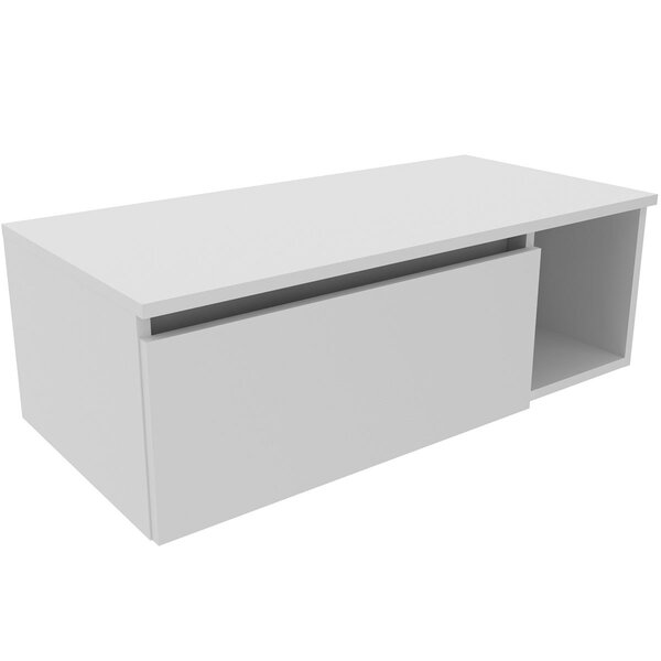 Gabinete De Banheiro 80 Cm Com 1 Porta E Nicho Marina Branco