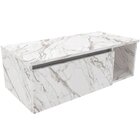 Gabinete De Banheiro 80 Cm Com 1 Porta E Nicho Marina Mármore