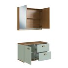Gabinete De Banheiro 80cm 100% Mdf Com Espelheira 2 Portas Se