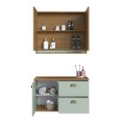 Gabinete De Banheiro 80cm 100% Mdf Com Espelheira 2 Portas Se