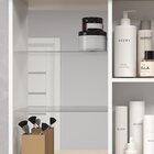 Gabinete De Banheiro 80cm Com Cuba E Espelheira Branco/arenito