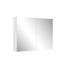 Gabinete De Banheiro 80cm Vitória Com Espelheira E Cuba Branco