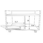 Gabinete De Banheiro Albart 1 Pt Ii Branco 60 Cm