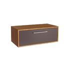 Gabinete De Banheiro Alice 1 Pt Mel E Grafite