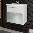 Gabinete De Banheiro Azaleia 1 Pt 1 Gv Branco 59 Cm