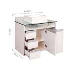 Gabinete De Banheiro Azzera 1 Pt 4 Gv Branco 86 Cm