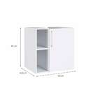Gabinete De Banheiro Bangkok 1 Pt Branco 60 X 60 Cm