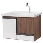 Gabinete De Banheiro Berlim 80cm Revest/branco