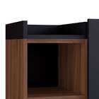 Gabinete De Banheiro Bler 1 Pt Preto E Madeirado