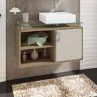 Gabinete De Banheiro Braga 1 Pt Carvalho E Off White
